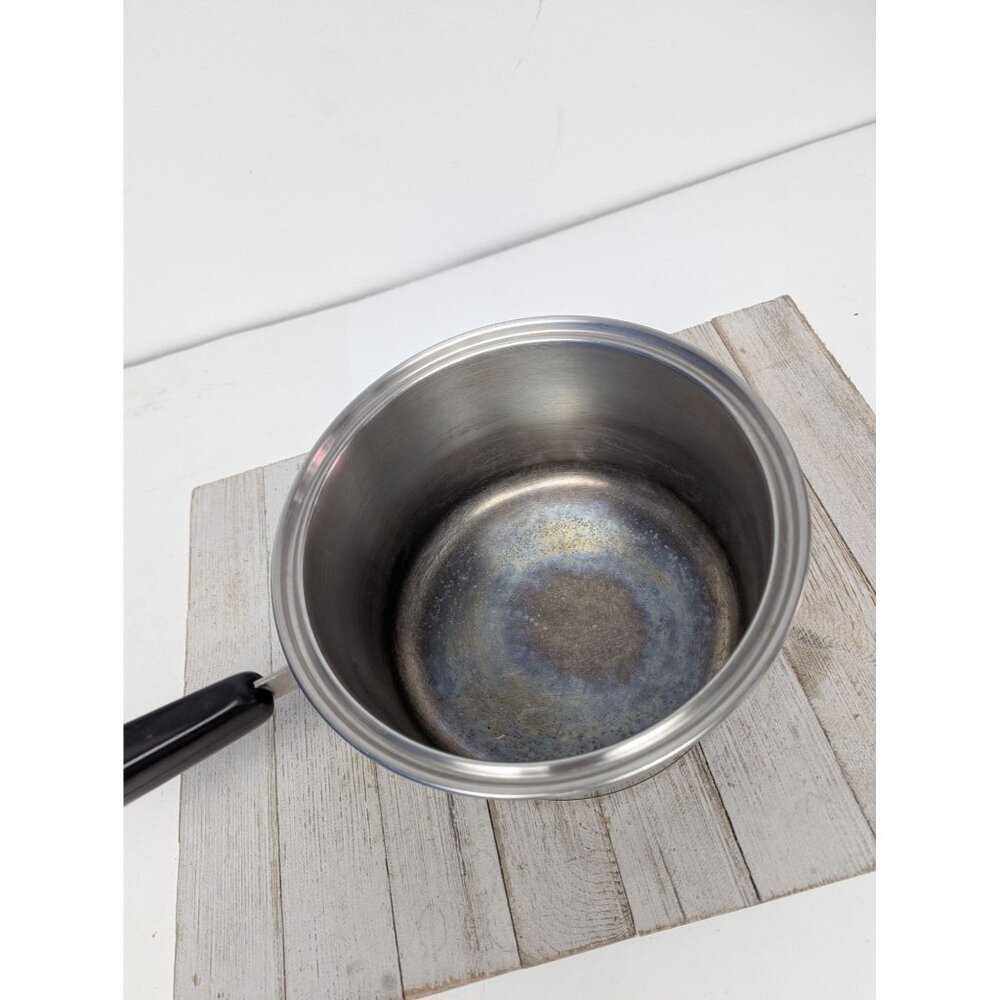 Thermic Ray 2 qt Double Boiler by Norris Copper Bottom Saucepan w lid - Picture 7 of 11